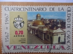 Stamps Venezuela -  Cuatricentenario de la Ciudad de Caracas- Palacio Legislativo Federal, 1567-1967