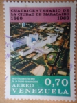 Stamps Venezuela -  Cuatricentenario de la Ciudad de Maracaibo- Hospital Universitario -1567-1967.