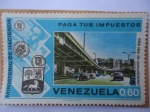Stamps Venezuela -  Ministerio de Hacienda Paga tus Impuestos-Más Vias de Comunicación