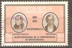 Stamps Costa Rica -  ANTONIO  LARRAZABAL   Y   PEDRO  MOLINA