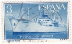 Stamps Spain -  Exposición flotante en el buque 