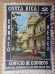 Sellos de America - Costa Rica -  Edificio de Correos- Año del Turísmo de las Américas 1972