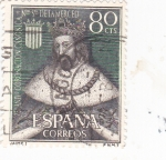 Stamps Spain -  Jaime I -75 Aniversario de la coronación de Nuestra Señora de la Merced  (1)