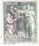 Stamps Spain -  Presentación en el Templo - Misterios del Santo Rosario (1)