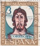 Stamps Spain -  Pantocrátor de San Clemente de Tahull- VII Exposición del Consejo de Europa 