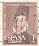 Stamps Spain -  Retrato de Felipe II- IV Centenario de la capitalidad de Madrid  (1)
