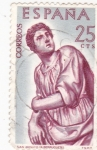 Stamps Spain -  San Benito - Alonso de Berruguete  (1)