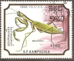 Stamps Cambodia -  MANTIS