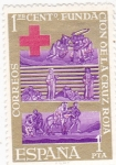 Stamps Spain -  Centenario de la Cruz Roja Internacional  (1)