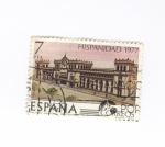 Sellos de Europa - Espa�a -  Hispanidad-Palacio nacional Guatemala