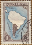 Stamps : America : Argentina :  MAPA DE LA REPUBLICA DE ARGENTINA