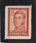 Stamps Argentina -  general de san martin
