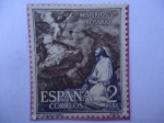 Stamps Spain -  Ed:1468-Misterios del Santísimo Rosario- Oleo: Agonía en el jardín, del pintor Italiano Corrado Giaq