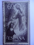 Stamps Spain -  Ed:1207-Centenario de la Fiesta del Sagrado Corazón de Jesús-Santa Margarita María de Alac.