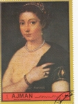 Stamps United Arab Emirates -  Tiziano- Retrato