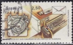 Stamps : America : Brazil :  servicio de telegrafia