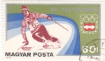 Stamps Hungary -  Olimpiada de Invierno Innsbruck-76 esquí alpino