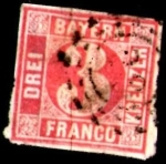 Stamps Germany -  Bavaria 1862 Scott 10