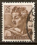 Stamps Italy -  Obras de Miguel Ángel Buonarotti (pintor).