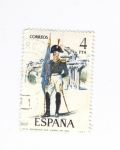 Sellos de Europa - Espaa -  Nº24 Abanderado Real del cuerpo de artilleria 1803