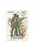 Sellos de Europa - Espaa -  Nº30 Infanteria ligero 1830