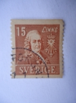Stamps Sweden -  Charles Linne-Cientifico y Botánico