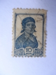 Stamps Europe - Russia -  Rusia-cccp- Chica de fábrica-Obrera