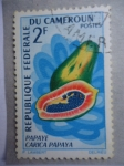 Stamps Africa - Cameroon -  Republique Federale du Cameroun- Carica Papaya- Papaye