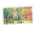 Stamps Spain -  Protege el bosque(intercambio)