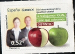 Stamps Spain -  4776- Valores cívicos. Día internacional de la igualdad salarial.