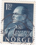 Sellos de Europa - Noruega -  Rey Olaf