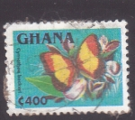 Stamps Ghana -  Mariposa