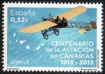 Stamps Spain -  4796 -Centenario de la Aviación en Canarias. ( 1913-2013 ).