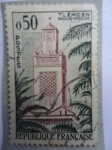 Stamps France -  Tlemcen-Grande  Mosquee-Serie Turística.