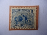 Stamps America - French Guiana -  Guyana Fraçaise-Oso hormiguero