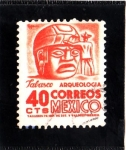 Stamps : America : Mexico :  Tabasco, Arqueologia