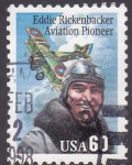 Stamps United States -  Eddie Rickenbacker, Pionero de la Aviación