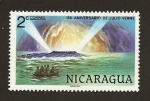 Stamps : America : Nicaragua :  150 aniversario de Julio Verne