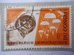 Stamps : Africa : Democratic_Republic_of_the_Congo :  Anniversaire de l´independance- 30 Juin 1965