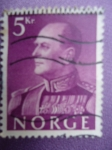 Sellos de Europa - Noruega -  Rey Olav V de Noruega, 1903-1991.