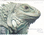 Stamps Portugal -  Iguana Verde