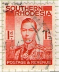 Sellos del Mundo : Africa : Zimbabwe : 1 Rhodesia-Jorge VI
