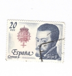 Stamps Spain -  Felipe II