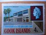 Stamps United Kingdom -  75 anniversary of the first Cook Islands Stamp- 