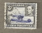Stamps Africa - Uganda -  Lago Naivasha