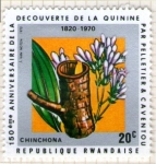Stamps Rwanda -  2  150 aniv. descubrimiento de la quinina