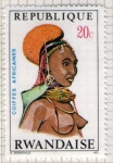 Sellos de Africa - Rwanda -  28 Peinados africanos