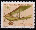 Stamps Poland -  50º aniv. primer sello aéreo polaco