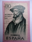 Stamps Spain -  Ed:1376- Forjadores de América- Rodrigo de Bastidas 1475-1527.