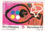 Stamps Spain -  PRE-OLÍMPICA BARCELONA-92  (2)